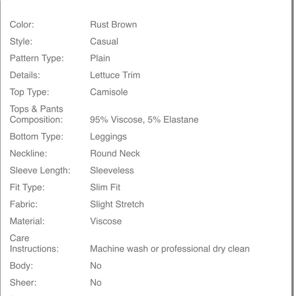 Shein Matching Set - Picture 5 of 5